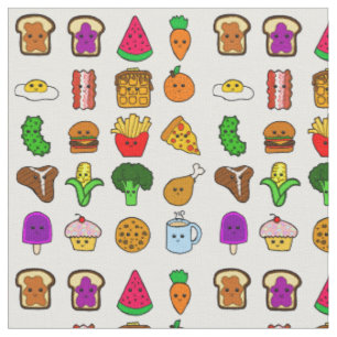Tecido Comida de Kawaii