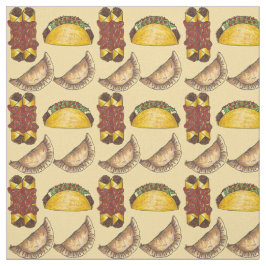 Tecido Comida Tex Mexicana Empanada Taco Enchilada