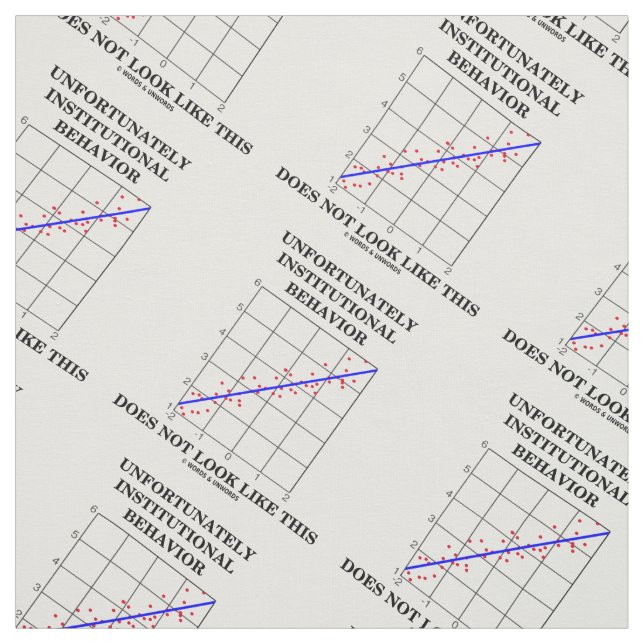Tecido Comportamento Institucional Não Se Parece Com Isso (Modelo)