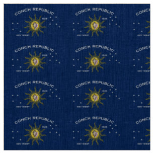 Tecido Conch Republic Flag Key West Florida