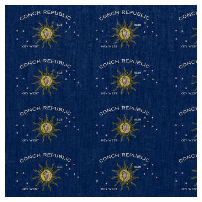 Tecido Conch Republic Flag Key West Florida (Modelo)
