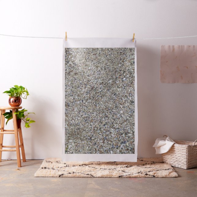 Tecido Conchas de fundo na praia oceânica (In Situ)