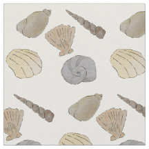 Conchas do Mar de Aquarela Costeira