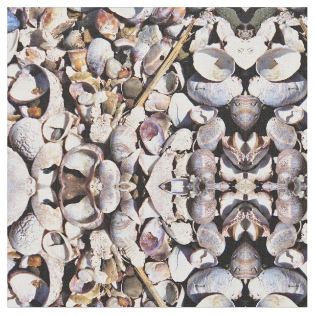 Tecido - Conchas marítimas (Detalhe)