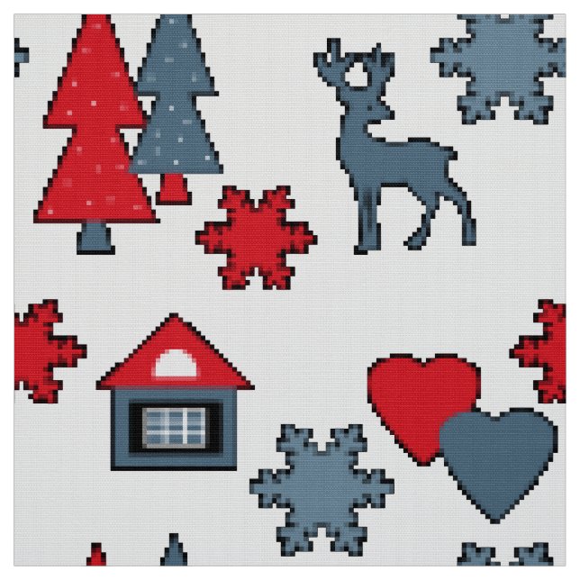 Tecido Condecorações de Natal (Modelo)