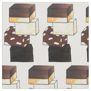 Tecido Confecção de Pilha de Fudge Doces de Confeitaria