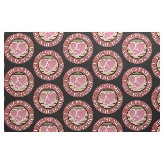 Tecido Confie em mim, eu sou um osso-açougueiro (Fat Quarter)