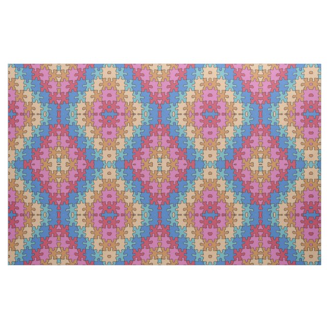 Tecido Conscientização sobre Autismo - Rosa Azul - Peças  (Fat Quarter)