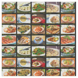 Tecido Conselho do menu de fotos do restaurante chinês T