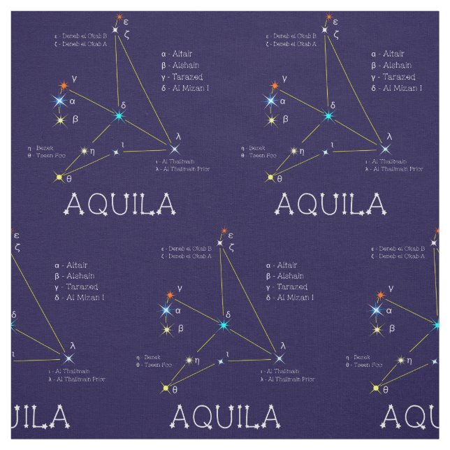 Tecido Constelação De Estrelas Aquila Ou Águia (Modelo)