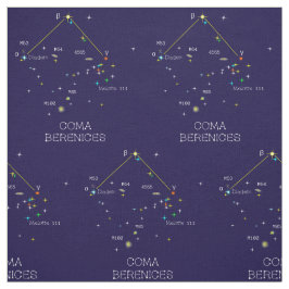 Tecido Constelação De Estrelas Coma Berenices