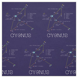 Tecido Constelação De Estrelas Cygnus Ou Swan