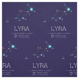 Tecido Constelação De Estrelas Lyra