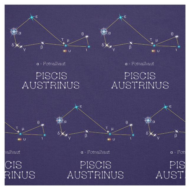 Tecido Constelação De Estrelas Piscis Austrinus (Modelo)