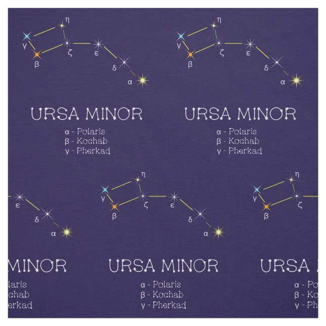 Tecido Constelação De Estrelas Ursa Menor (Modelo)