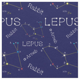 Tecido Constelação do Hemisfério Sul Lepus