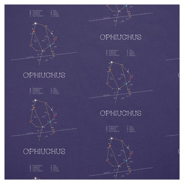 Tecido Constelação Zodiac Ophiuchus (Modelo)