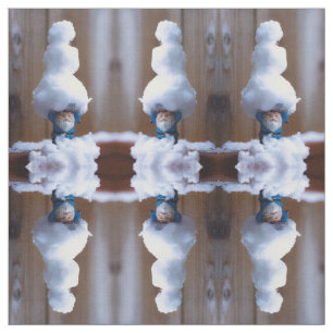 Tecido Construiu um Snowman V