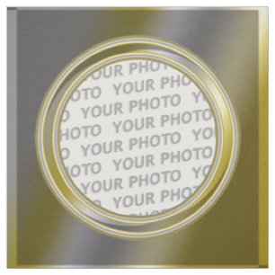 Tecido Contorno de Quadro Quadrado I + sua foto