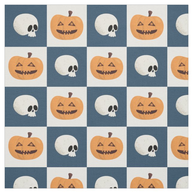 Tecido Controlo de Skulls e de Pumpkins (Modelo)