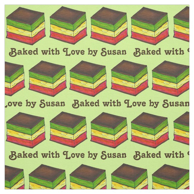 Tecido Cookies Camada Sete com Sinalizador Italiano de Am (Modelo)