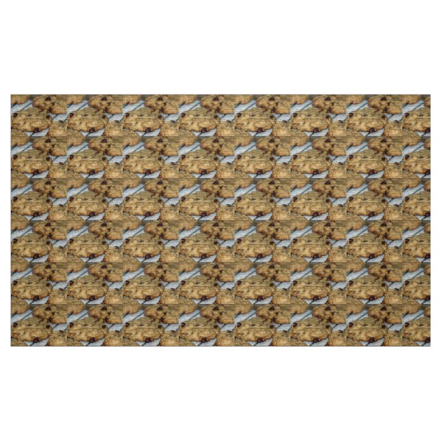 Tecido Cookies Chip De Chocolate Laranja (Fat Quarter)
