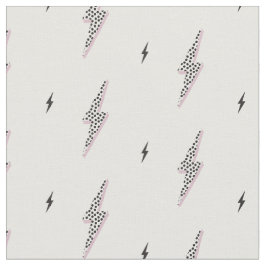 Tecido Cool modern bolt power sign white neutral 
