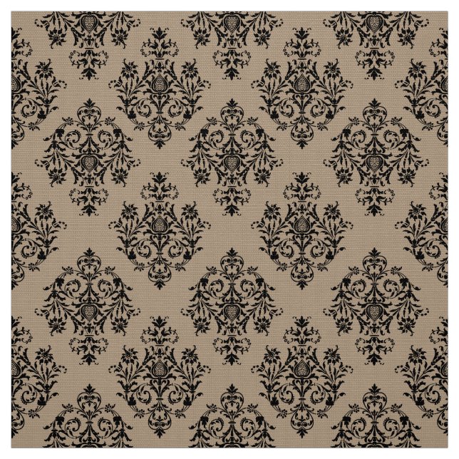 tecido Cor damasco Barroco ornamentado (Modelo)