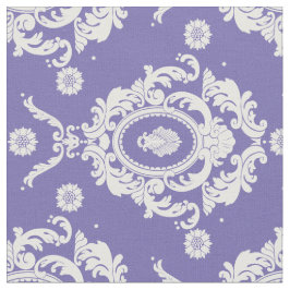 Tecido Cor damasco Floral Violet Vintage