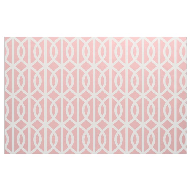 Tecido cor-de-rosa do teste padrão da treliça do (Fat Quarter)