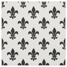 Tecido Cor DIY BG, Flor Preto De Lis Sz6 Branco