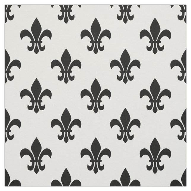 Tecido Cor DIY BG, Flor Preto De Lis Sz6 Branco (Modelo)