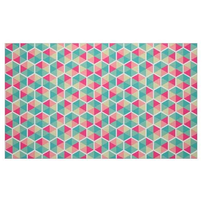 Tecido Cor Geométrica do Honeycomb Padrão 02 (Fat Quarter)