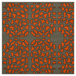 Tecido cor laranja e castanho