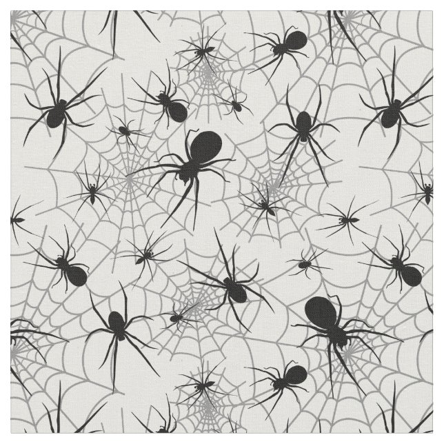 Tecido Cor personalizada das aranhas e teias de espinhos (Detalhe)