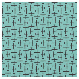 Tecido COR PERSONALIZADA DO Avião Vintage dispersa