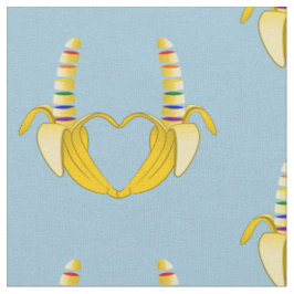 Tecido Coração da Liberdade do Orgulho gay da Banana