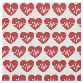 Tecido Coração de Amor Médico