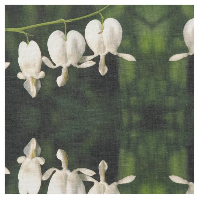 Tecido Coração de sangramento branco (Detalhe)