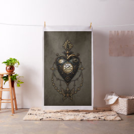 Tecido Coração Steampunk