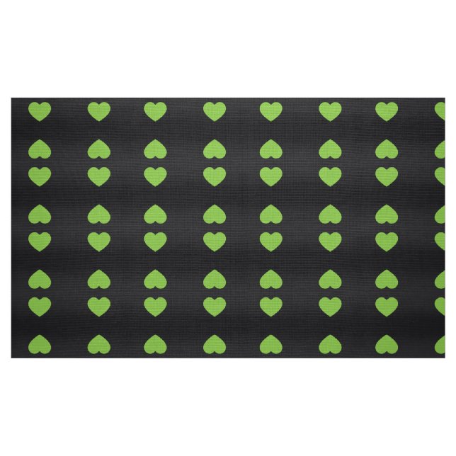 Tecido Coração verde (Fat Quarter)