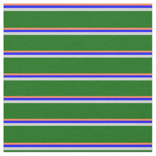 Tecido Coral, Azul, Cinzas claras e cor verde escura