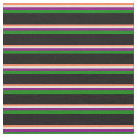 Coral, Bisque, Roxo, Verde e Preto