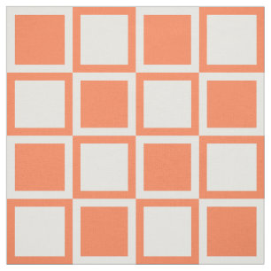 Tecido Coral Bold Mod Quadrados ~ grande escala