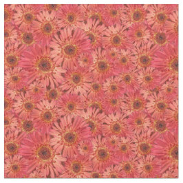 Tecido Coral Colorido Gerbera Daisies Fotos Patteradas