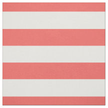 Coral e branco 1,5" teste padrão horizontal das