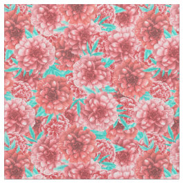 Tecido Coral Floral