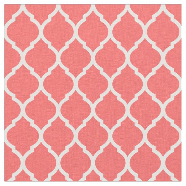 Tecido Coral Marroquino Quatrefoil (Detalhe)