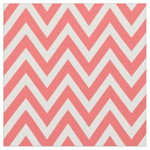 Tecido Coral Modern Chevron Stripes