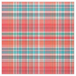 Tecido Coral, Teal, Estilo branco de pré-disquete Madras 